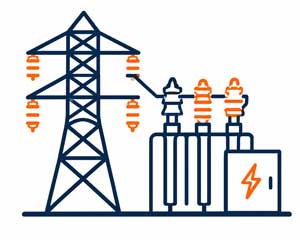 High Voltage Substation Icon