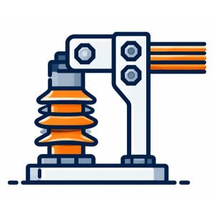 Substation Connection Components Icon